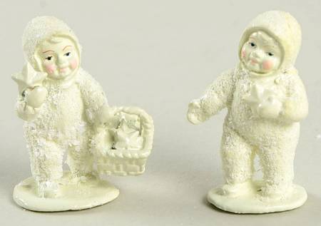 Snowbabies-Miniature Finding Fallen Stars-Set Of 2 - Boxed