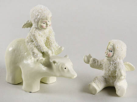 Snowbabies-Miniature Polar Express-Set Of 2 - No Box