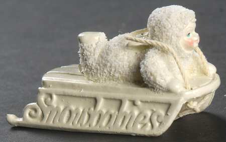 Snowbabies-Miniature Slip-Sliding Away - Boxed