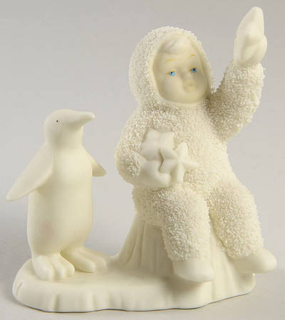 Snowbabies Wishing On A Star-With Penguin - Boxed