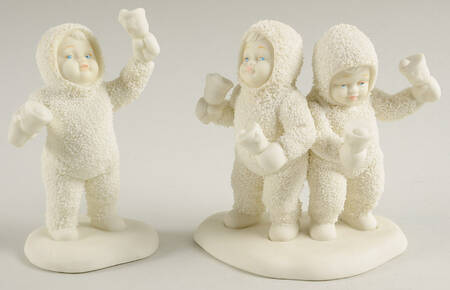 Snowbabies Let's All Chime In-Set Of 2 - No Box