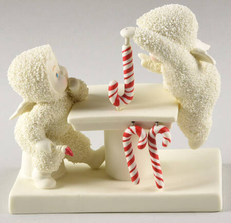 Snowbabies Candy Stripers - With Box