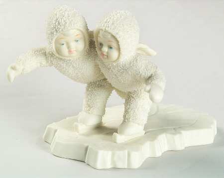 Snowbabies We Make A Great Pair-Skating On Ice - No Box