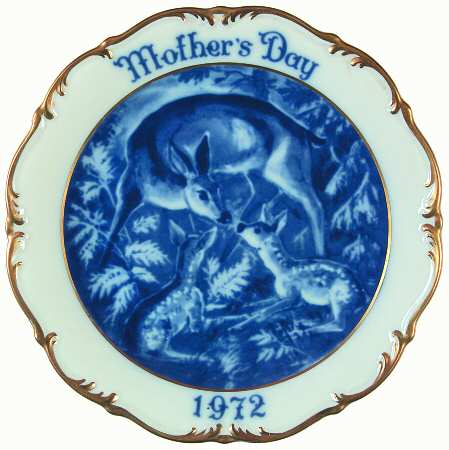Mother's Day Plate by Dresden (German)