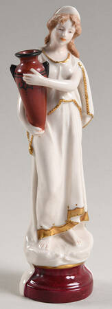 Royal Dux Figurine (Older Mark) Water Carrier On Pedestal - No Box