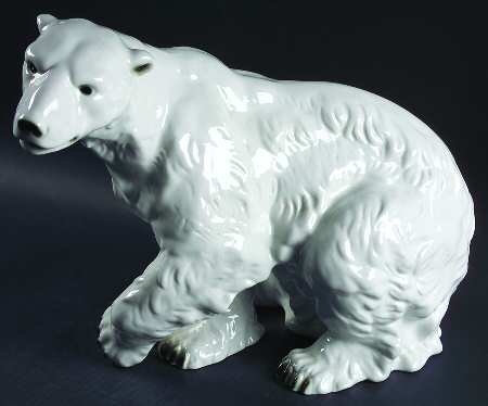 Royal Dux Figurine (Older Mark) Polar Bear - No Box