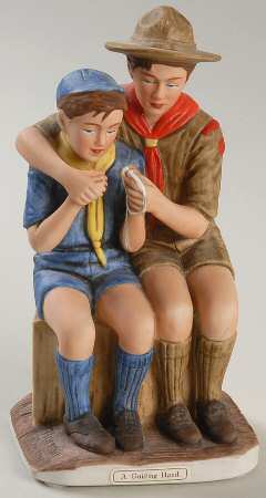 Boy Scouts of America Figurine A Guiding Hand - Boxed