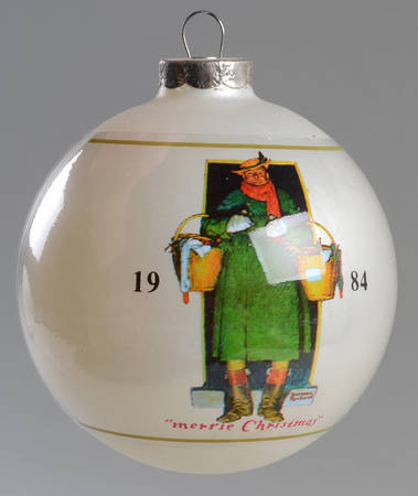 Norman Rockwell-Ball Ornament Christmas Bounty Man - No Box