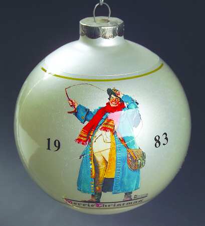 Norman Rockwell-Ball Ornament Jolly Coachman - Boxed