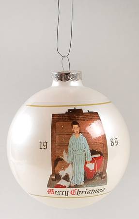 Norman Rockwell-Ball Ornament Discovery - No Box