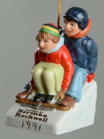 Rockwell Saturday Evening Post Downhill Daring - No Box