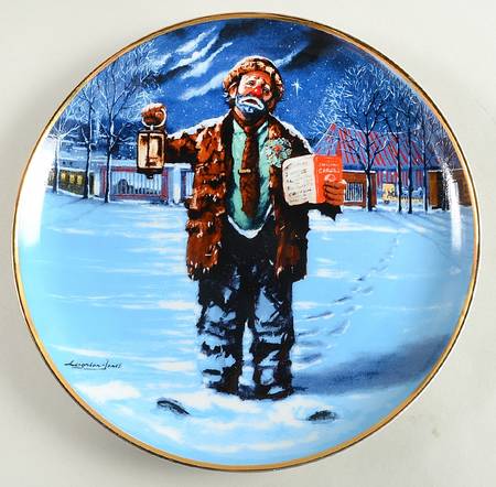Emmett Kelly Christmas Plate Christmas Carol - No Box