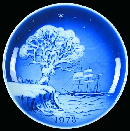 Svend Jensen Christmas Plate Last Dream Of The Old Oak Tree - No Box