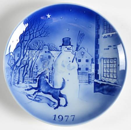Svend Jensen Christmas Plate The Snowman - Boxed