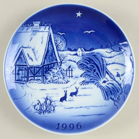 Svend Jensen Christmas Plate The Snowdrop - No Box