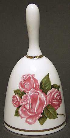 Danbury Mint Mothers Day Bell Mother's Day-Pink Flowers - No Box