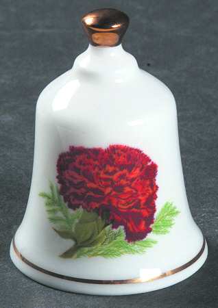 State Flower Bell Ohio-Scarlet Carnation - Ohio, No Box