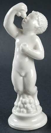 Dahl Jensen Figurine Faun With Grapes - No Box