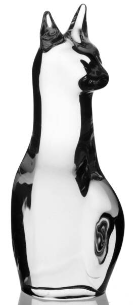 Daum Figurines Sitting Cat - Boxed