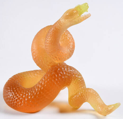 Daum Figurines Viper Snake-Yellow - No Box