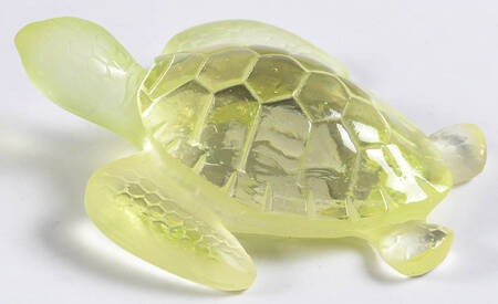 Daum Figurines Gold Sea Turtle - Boxed
