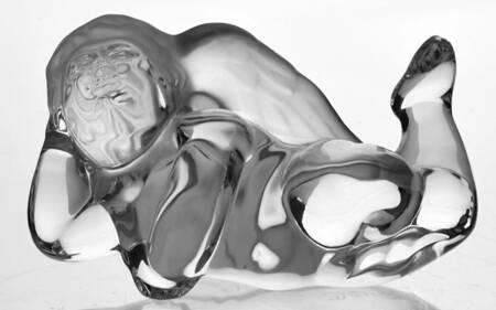 Daum Figurines Cherub Laying - No Box