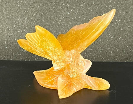 Daum Figurines Butterfly-Amber - Boxed