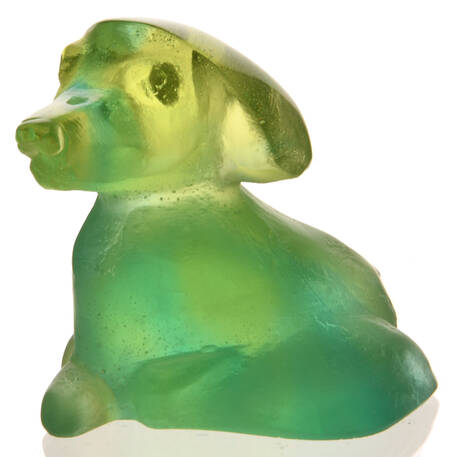 Daum Figurines Larry De Tokyo-Green - With Box