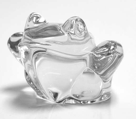 Daum Figurines Frog-Clear - Boxed