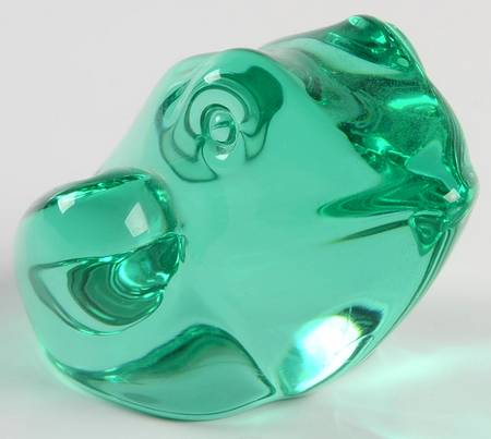 Daum Figurines Frog - Green - No Box