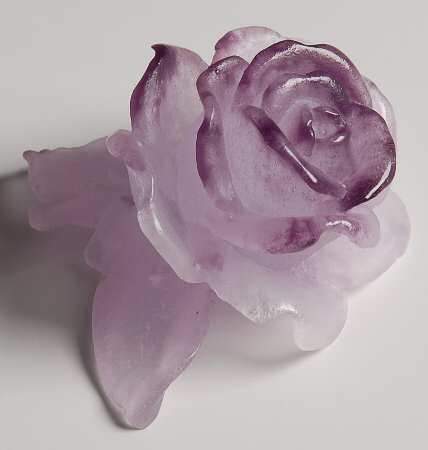 Daum Figurines Lilac Rose - No Box