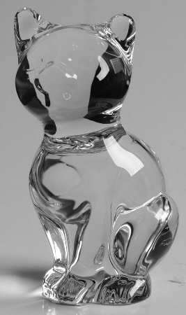 Daum Figurines Sitting Cat - No Box