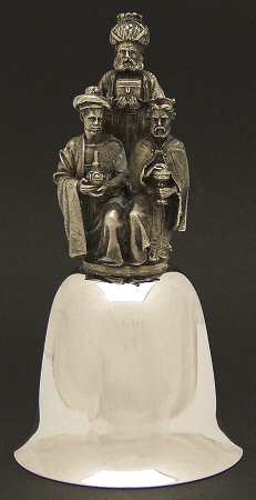 Danbury Mint Christmas Bell Wisemen - Boxed