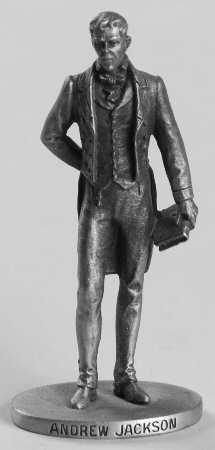 Presidents-Miniature Pewter Andrew Jackson - No Box