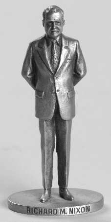 Presidents-Miniature Pewter Richard M Nixon - No Box