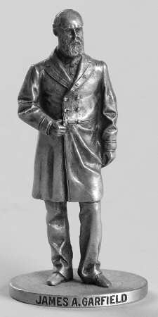 Presidents-Miniature Pewter James A Garfield - No Box