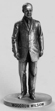 Presidents-Miniature Pewter Woodrow  Wilson - No Box