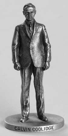 Presidents-Miniature Pewter Calvin Coolidge - No Box