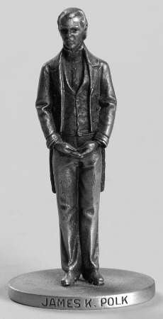 Presidents-Miniature Pewter James K Polk - No Box