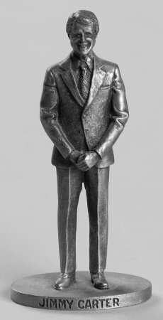 Presidents-Miniature Pewter Jimmy Carter - No Box