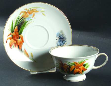 Wildflowers of America Cup & Saucer Day Lily - No Box