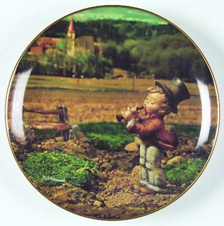Hummel Calendar Plate November-Song Of Thanksgiving - No Box