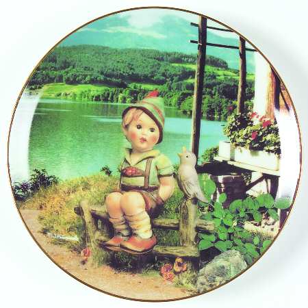 Hummel Calendar Plate June-Carefree Days - No Box