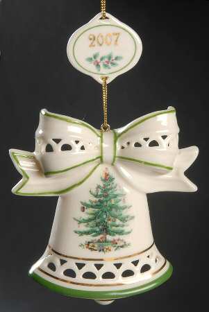 Christmas Tree Annual Ornaments Bell With Bow - No Box Nb2007