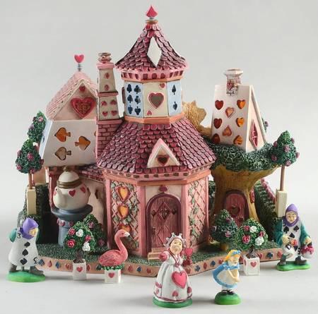 Storybook Village Queen's House Of Cards-Set Of 8 - No Box
