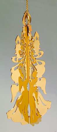 1983 Gold Christmas Ornament Collection Angels - With Box