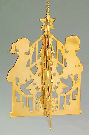 1983 Gold Christmas Ornament Collection Christmas Morning - No Box