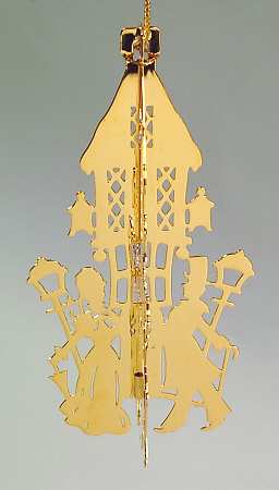 1983 Gold Christmas Ornament Collection Caroling - No Box