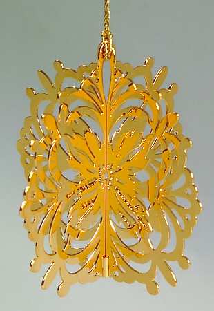 1983 Gold Christmas Ornament Collection Poinsettia - No Box