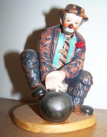 Emmett Kelly Clowns Stuck On Bowling - No Box